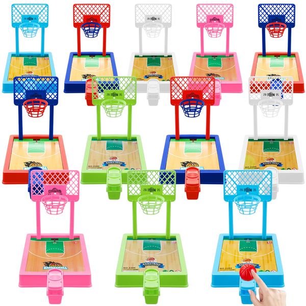 Wettarn 12 Pack Mini Basketball Game Desktop Arcade Basketball Game Basketball Party Favors Basketball Tabletop Games for Goodie Bags Fillers Office Classroom Awards Stress Relief