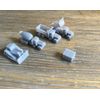 Z SCALE 1:220CONSTRUCTION 5 pc. BULLDOZER, DUMP TRUCK(s) CEMENT MIXER + DUMPSTER