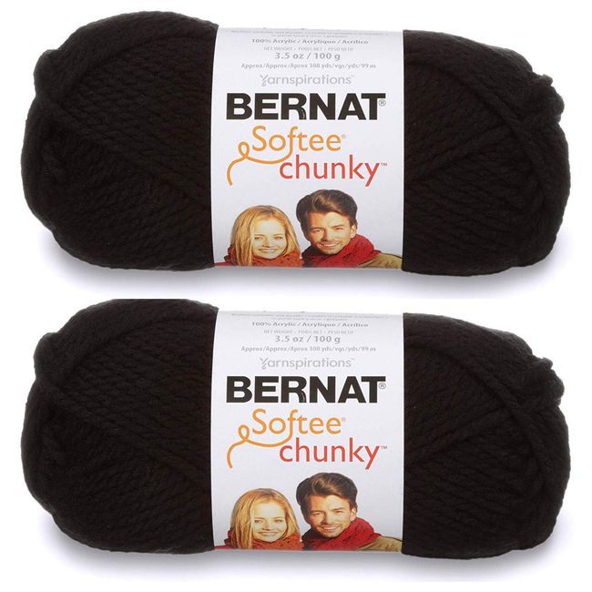 Softee Chunky Yarn-Black