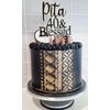Island Comb Border Stencil