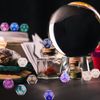 Amiven 6 Sets Astrology Dice, Signs Planets Numbers 12-Sided Dice Divination Tool
