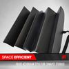 Windshield Sun Shade Reversible Standard Foldable Metallic Black Car Accessories