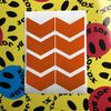 Safe-Tee Reflective ORANGE 3 INCH CHEVRON Road Safety Stickers