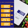 Kitchen Digital Food Scale with USB Rechargeable with 6 Units High Precision NEW