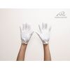 Passion Creative Cotton Smooth Gloves with Hooks, 1 Dozen (12 Pairs), M Size