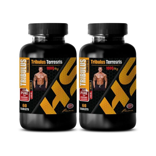 Muscle Mass - TRIBULUS TERRESTRIS - stamina pills 120 Tablets 2 Bottles