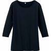 WHISEL JISEL WH90129 3/4 Sleeve Brushed Inner, Black, M