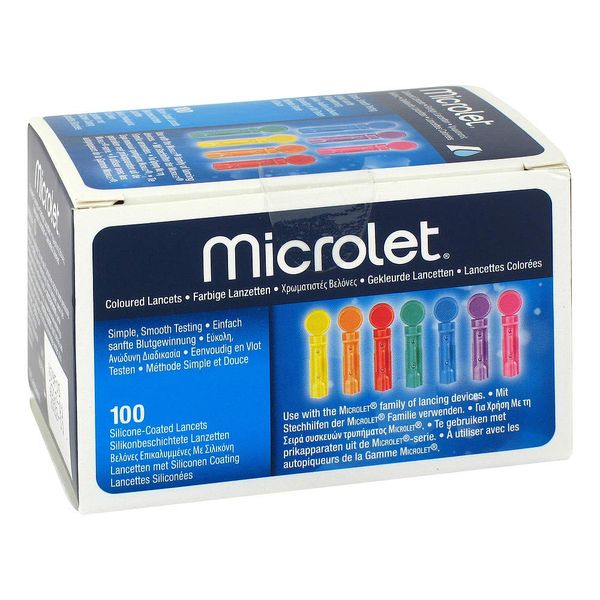 Microlet Lancets Coloured Pack of 100