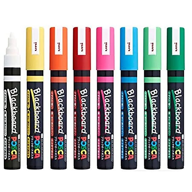 Uni-posca Pc5m8 ペイントマーカーペン 中字 8本セット