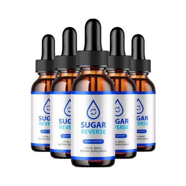 (5 Pack) Sugar Reverse Drops, Natural Blood Support Formula, SugarReverse Drops