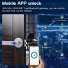 Fingerprint Door Lock Smart Door Lock with App Code Key Door Lock with Handle