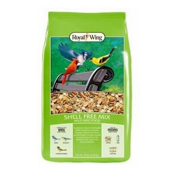 Royal Wing 13680 Animals & Pet Supplies 10 Pounds Shell-Free Wild Bird Food Mix