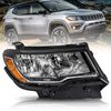 Halogen Headlight for 2017-2021 Jeep Compass  OE Style Lamp Right Passenger RH