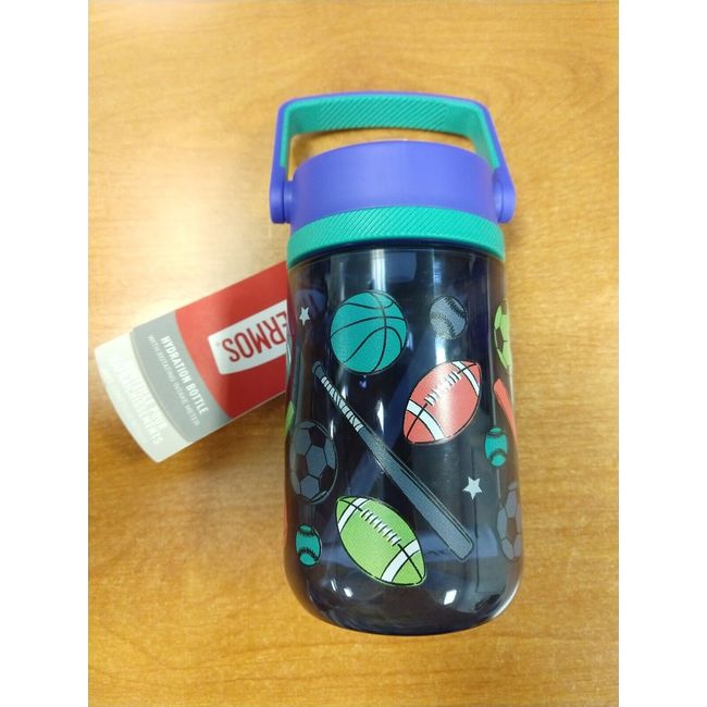 Thermos Hydration Bottle With Handle 12 oz. Sports Themed *NWT* -  E4C