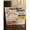 Hamilton Beach White Six Speed Hand Mixer with 3 Attachments and Storage Case