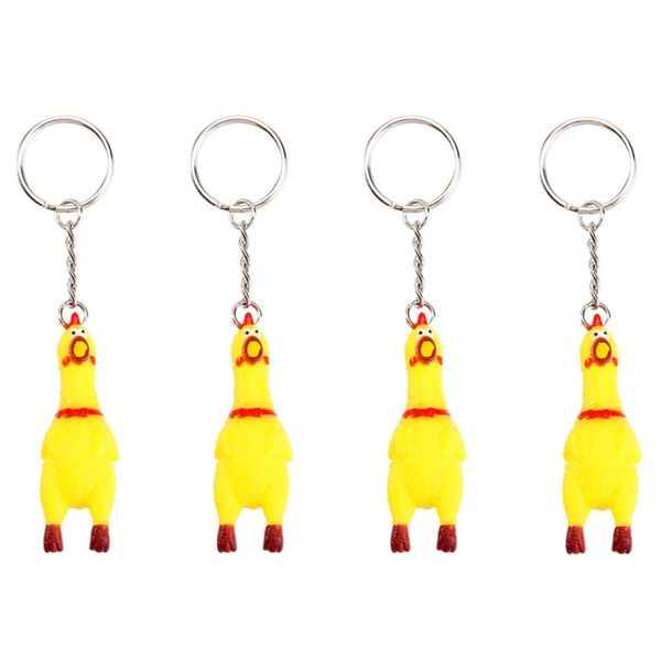 YARNOW 4 Pieces Mini Skake Chicken Rubber Cute Stress Reliever Boy Birthday Gift Classroom Award