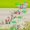 Creative Cute Macaron's Color Scheme Magic Snake Cube Magic Ruler Puzzle Twist Toy (24 Blocks)