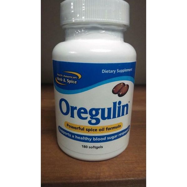 Oregulin North American Herb & Spice 180 softgels Supports Blood Sugar Response