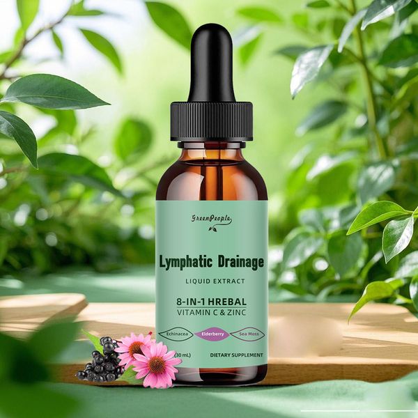 Lymphatic Drainage Drops - Lymph Detox Cleanse For Immune Support - 2 Fl Oz