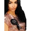 Struts Black 18th Birthday Rosette Badge