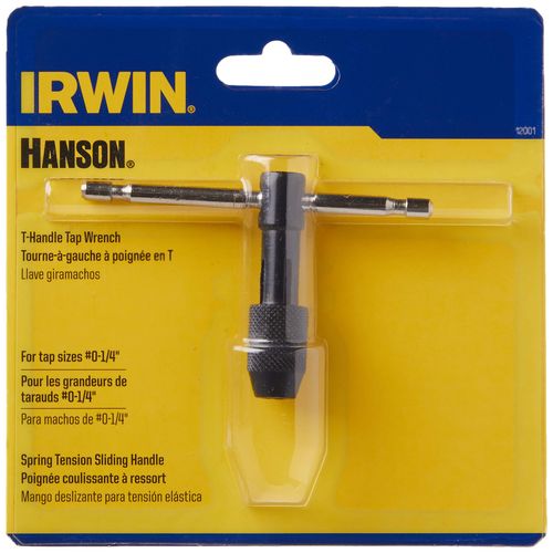 IRWIN Tools T-Handle 1/4-Inch Capacity Tap Wrench (12001)