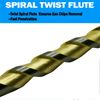 Masonry Drill Bit Set 7/16" Carbide Tip Titanium Drill Concrete Brick Rock-5Pcs