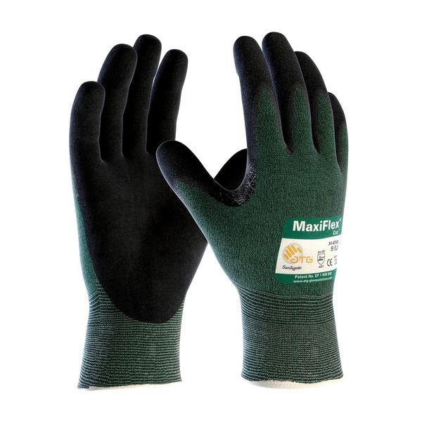 Cut Resistant Gloves, Green, 2XL, PR