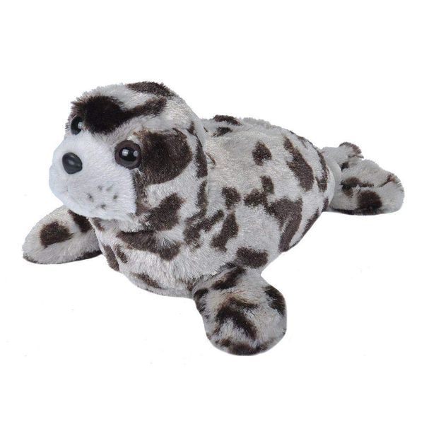 Wild Republic Harbor Seal Plush Soft Toy, Cuddlekins Cuddly Toys, Gifts for Kids 20 cm , Grey