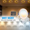 12Pack 6 Inch 5CCT Recessed Light with 2700k Light,Canless LED Recessed Lighting