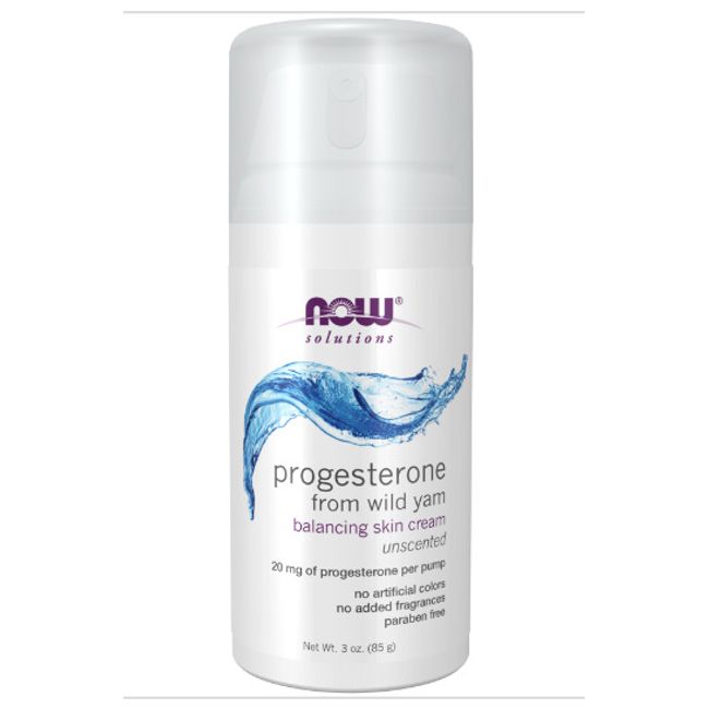 Now Solutions Progesterone, Wild Yam, 3 oz.