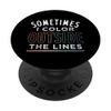 Color Outside The Lines Coloring Book PopSockets Adhesive PopGrip