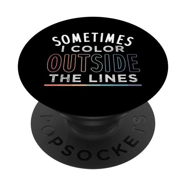 Color Outside The Lines Coloring Book PopSockets Adhesive PopGrip
