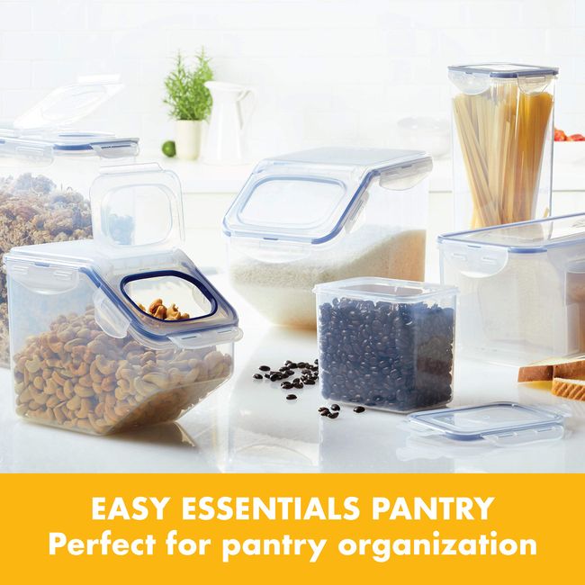 Lock & Lock Easy Essentials Pantry 21-Cup Rectangular Food Storage Container with Flip Lid