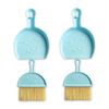 Imdinnogo 2Pcs 3D Printer Desktop Cleaning-Tools(Blue): Mini Brooms Set Keeping The Workbench Clean, Convenient Storage Simple Table Cleaning Kit