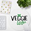 JUNIWORDS Mauspad Mousepad, Rund, Veggie Love