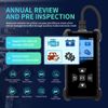 SAZDOLN V360 OBD2-Scanner,Battery-Tester, OBD2 Scanner Car Engine Fault Code Reader CAN Diagnostic Scan Tool, Read and Clear Error Codes for 1996 or Newer OBD2 Protocol Vehicle (Black)