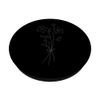 Gray Black Floral Flower Wildflower PopSockets Swappable PopGrip