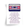 Talking Heads This Must Be The Place Lyrics - Unframed Print