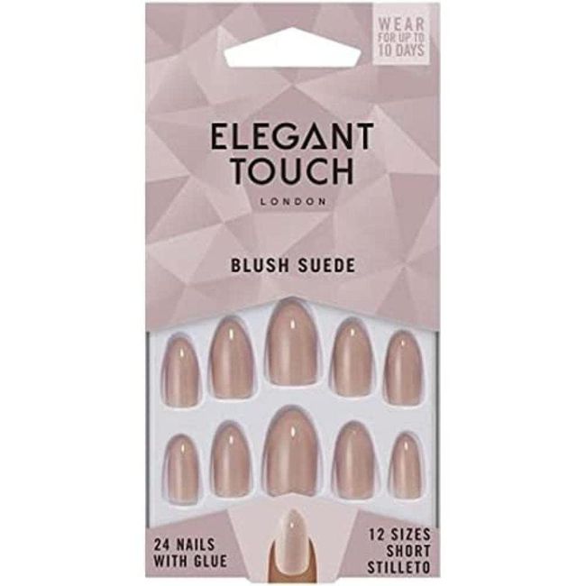 Elegant Touch Core Colour Nails Blush Suede