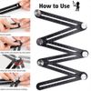 Multi-Angle Measuring Ruler - 12-Side Hole Positioning Aluminum Alloy Template T