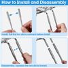 9" Diameter by 8" Tall Gravity Fed Water Filter System Stand, Detachable Stainle