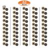 50 Sets Antique Brass Sew On Snap Fasteners Metal Snap Button Rust Proof Press Studs (10mm)