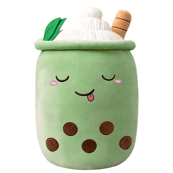 Domeilleur BoBa Plushie, Bubble Tea Plushi, Doll Plush Soft Pillow Stuffed Toy Milk Tea Cup Shaped Hugging Cushion, Gift for Girlfriend Adult Skin-friendly Comfortable Cushion Cuddle