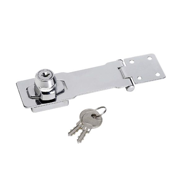 Master Lock 725EURD Door Glasp on Hasp with Key Lock, 11.8 x 4.1 cm