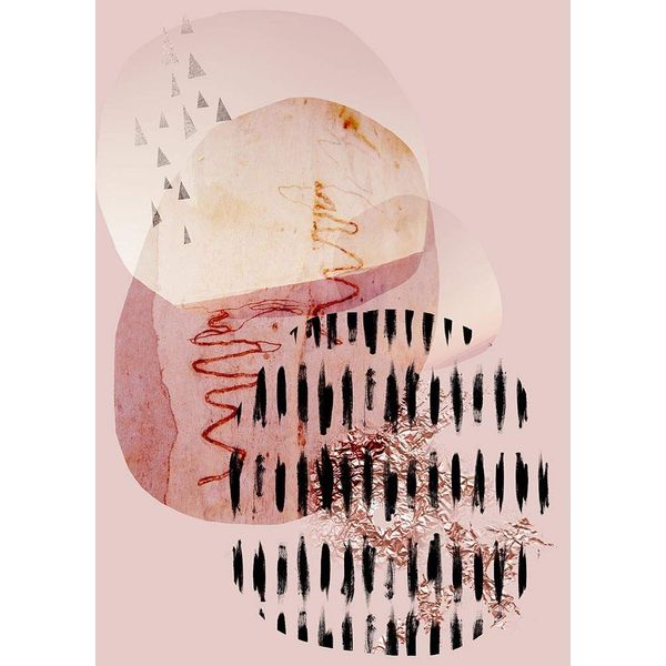 Posterazzi PDXUERC061BSMALL Scandi Abstract Blush Photo Print, 18 x 24, Multi