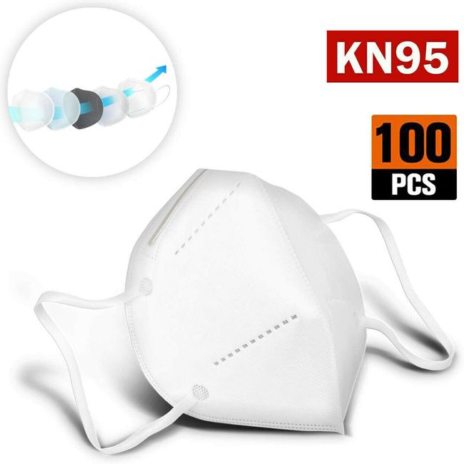10/50/100/200 PCS KN95 Protective 5 Layer Face Mask Disposable Respirator KN95