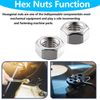 150pcs #10-24 Hex Nuts, 304(A2-70) Stainless Steel Hardware Nuts, SAE Hex Machine Screw Nuts