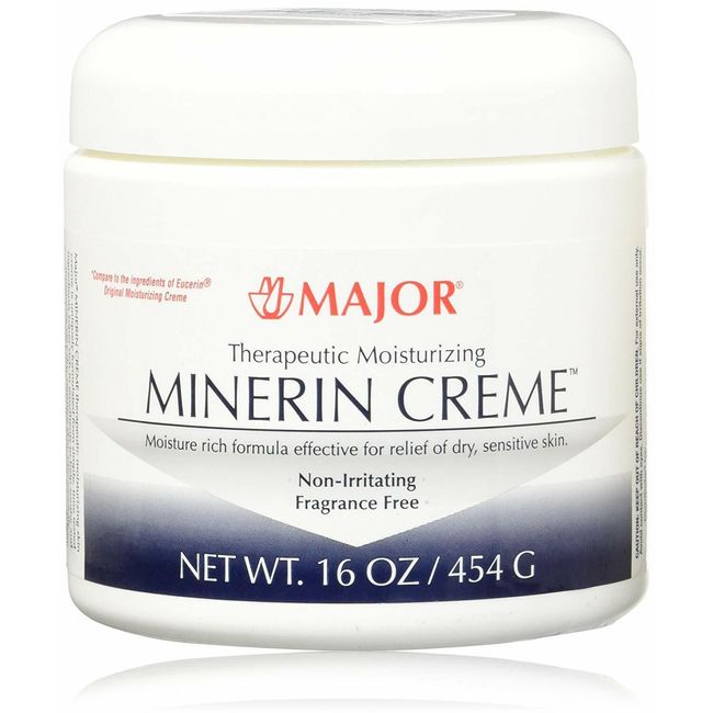 Major Minerin (Eucerin) Therapeutic Moisturizing Creme 16 oz. (Set of 3)