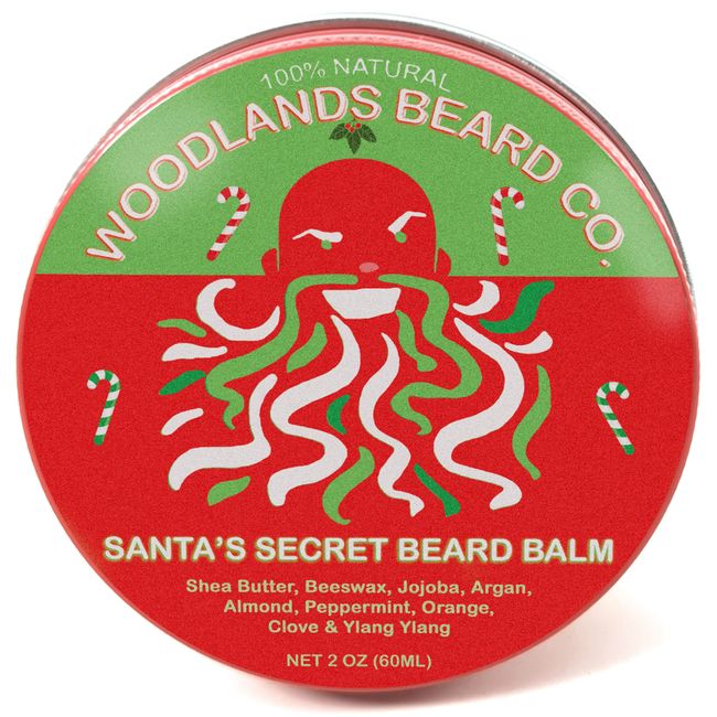 Santa's Secret Beard Balm – Peppermint Candy Cane Scent
