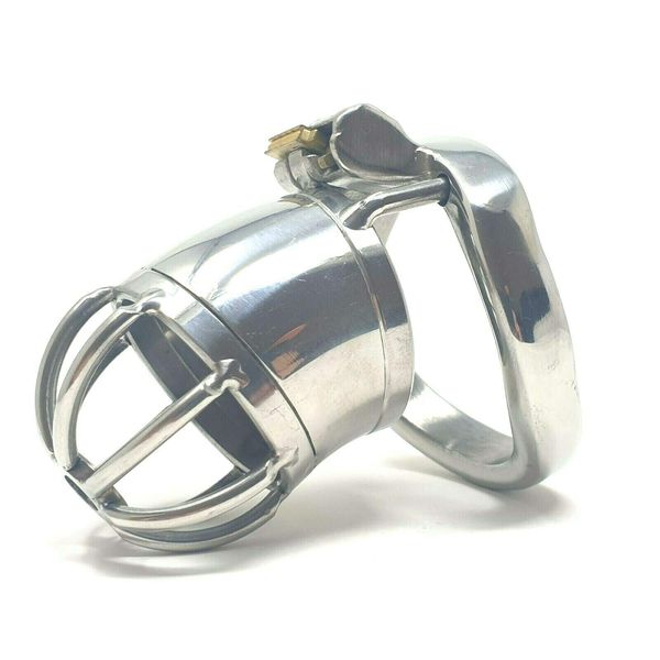 Bondage Masters Male Chastity Device With Hidden Padlock And Ergonomic Back Ring